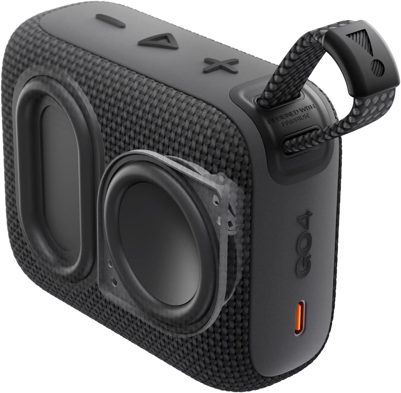 Go 4 - Ultra-Portable, Waterproof and Dustproof Bluetooth Speaker, Big Pro Sound with Punchy Bass, 7-Hour Built-In Battery, Made in Part with Recycled Materials (Blue)