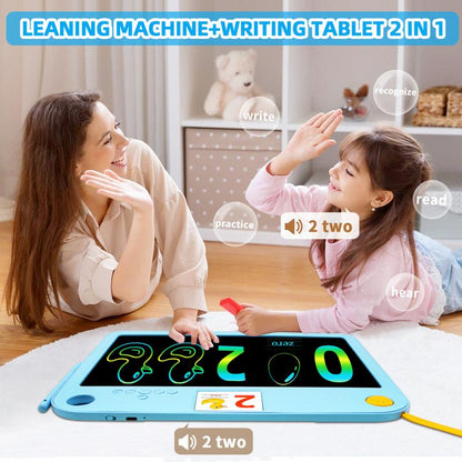 16" Dual-Sided Kids LCD Writing Tablet - Rechargeable, Durable & Colorful Frame - Perfect Fun & Educational Gift for Home, School & Travel