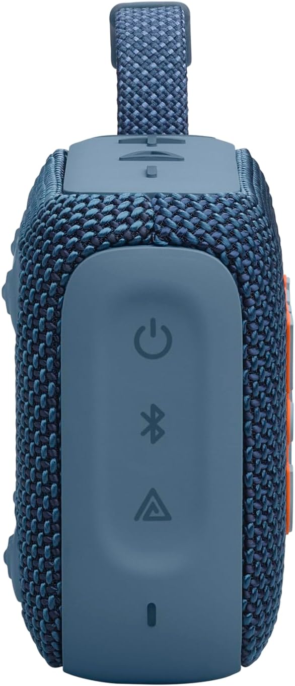 Go 4 - Ultra-Portable, Waterproof and Dustproof Bluetooth Speaker, Big Pro Sound with Punchy Bass, 7-Hour Built-In Battery, Made in Part with Recycled Materials (Blue)