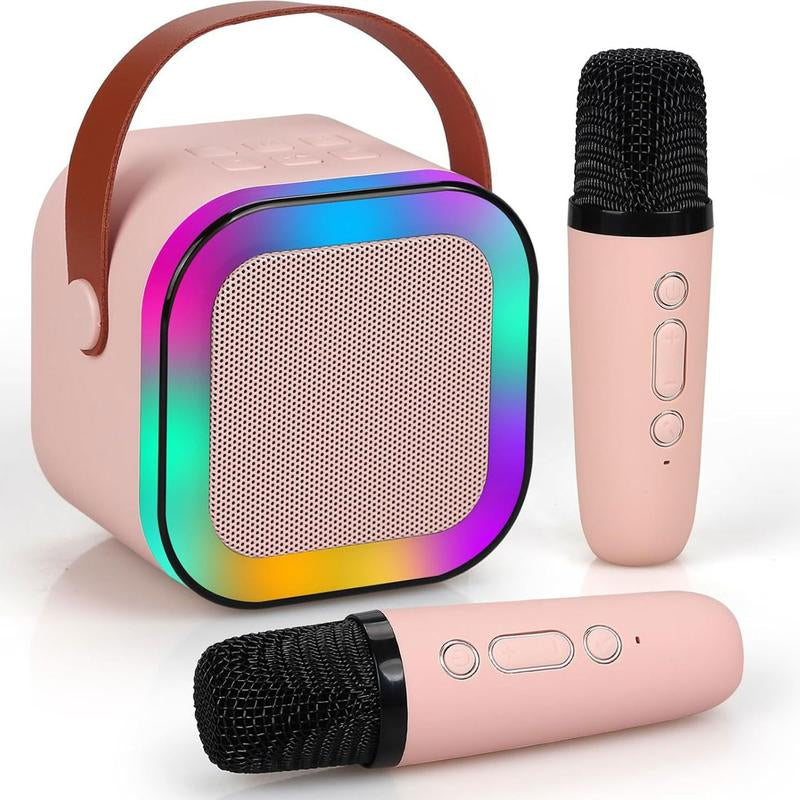 HITOZON Wireless Karaoke Speaker System with Microphone - HiFi Sound, RGB LED Lights, and Voice Effects for Outdoor Fun and Parties - Perfect Gift for Birthdays and Home Entertainment!