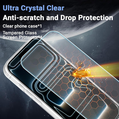 for Iphone 17 Pro Max Case Clear with Screen Protector, [Compatible with Magsafe][Anti-Yellowing][Military-Grade Protection] Shockproof Slim Magnetic Phone Case 6.9 Inch, Transparent