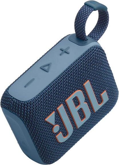 Go 4 - Ultra-Portable, Waterproof and Dustproof Bluetooth Speaker, Big Pro Sound with Punchy Bass, 7-Hour Built-In Battery, Made in Part with Recycled Materials (Blue)