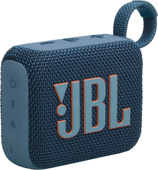Go 4 - Ultra-Portable, Waterproof and Dustproof Bluetooth Speaker, Big Pro Sound with Punchy Bass, 7-Hour Built-In Battery, Made in Part with Recycled Materials (Blue)