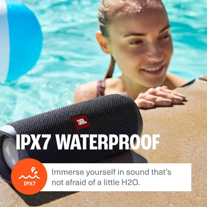 FLIP 5, Waterproof Portable Bluetooth Speaker, Black, Small