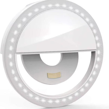Dantiger Portable Selfie Ring Light - USB Rechargeable with Beauty & Skin Enhancement for Stunning Photos