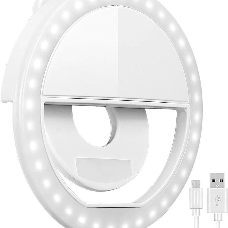 Dantiger Portable Selfie Ring Light - USB Rechargeable with Beauty & Skin Enhancement for Stunning Photos