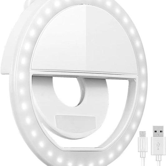 Dantiger Portable Selfie Ring Light - USB Rechargeable with Beauty & Skin Enhancement for Stunning Photos