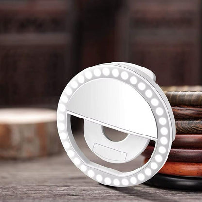 Dantiger Portable Selfie Ring Light - USB Rechargeable with Beauty & Skin Enhancement for Stunning Photos