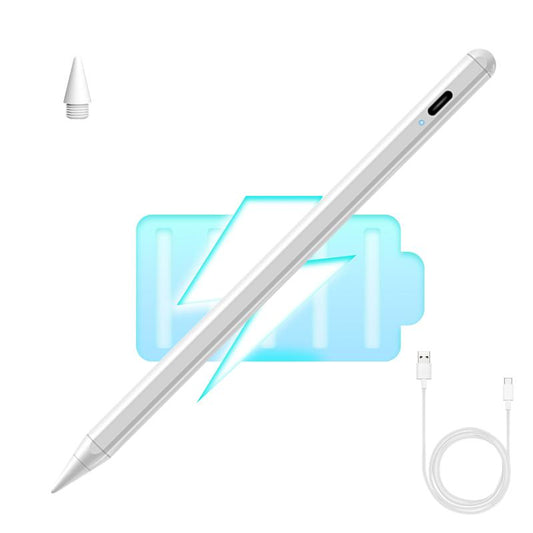 Professional Stylus Pen for iPad - Fast Charging, Tilt Sensitivity, Palm Rejection, Compatible with iPad Models 6/7/8/9/10, Pro 11/12.9/13/M4, Air 3/4/5/6/M2, Mini 5/6/7 (2018-2024)