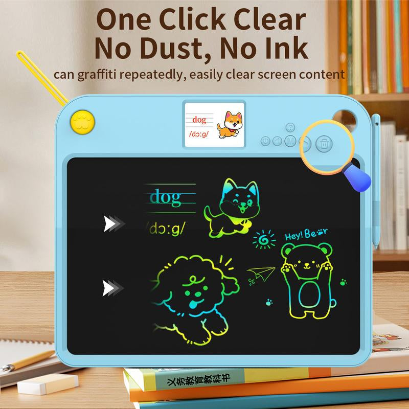 16" Dual-Sided Kids LCD Writing Tablet - Rechargeable, Durable & Colorful Frame - Perfect Fun & Educational Gift for Home, School & Travel
